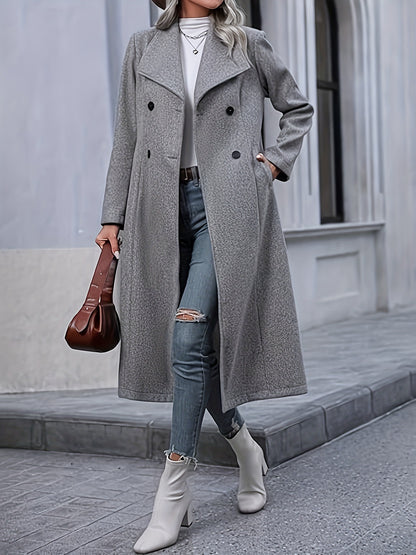 Manteau Épais au-dessus du Genou pour Femme – Élégance et Style