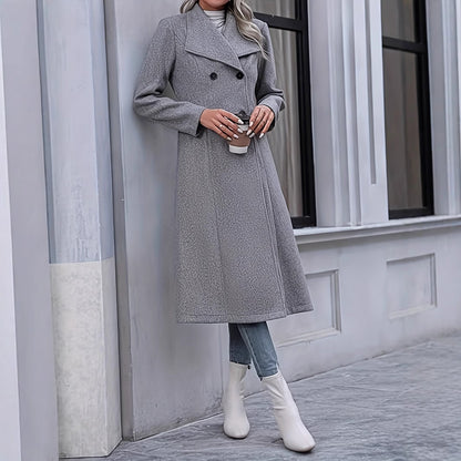 Manteau Épais au-dessus du Genou pour Femme – Élégance et Style