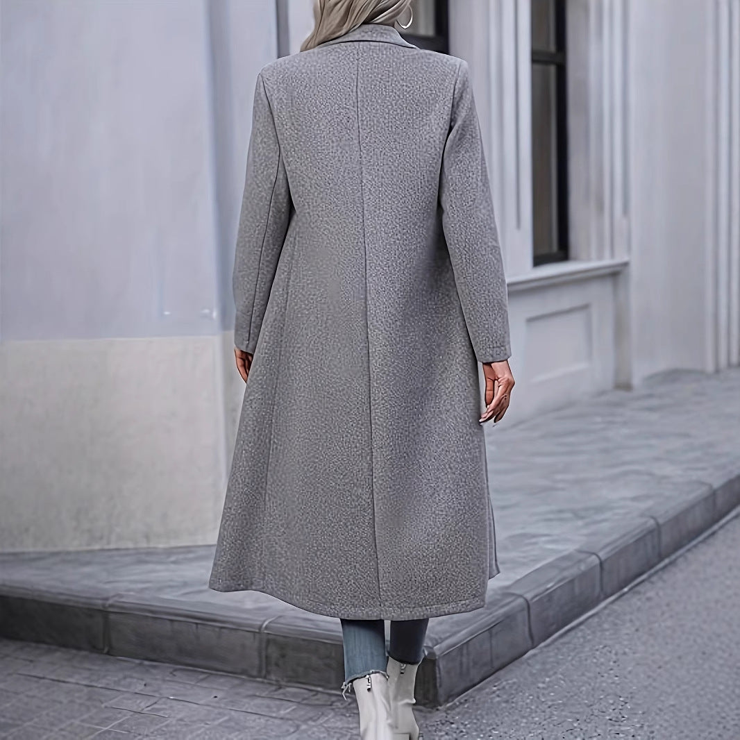 Manteau Épais au-dessus du Genou pour Femme – Élégance et Style